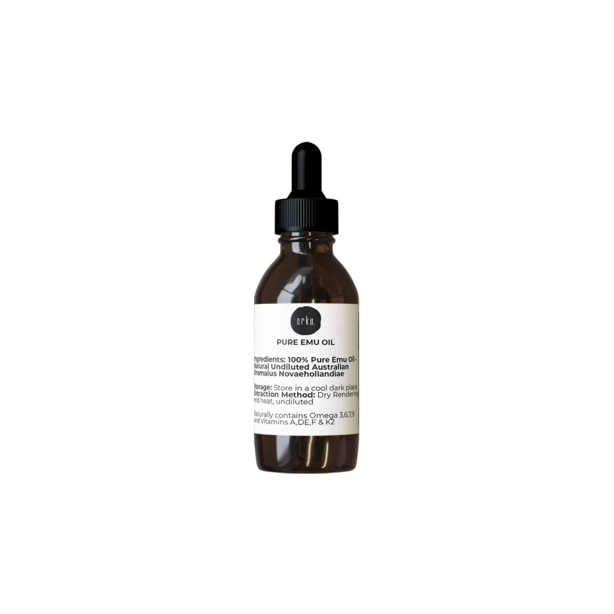 Orku 250ml Pure Emu Oil + Bonus 25ml Bottle - Australian Dromaius Novaehollandiae V238-SUPDZ-40895307055184