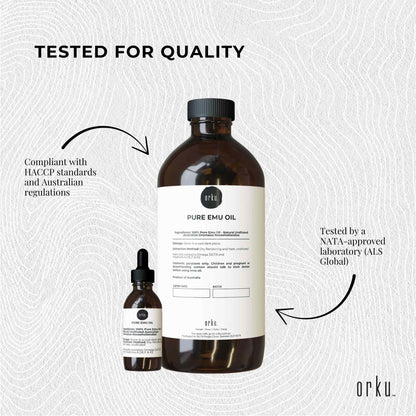 Orku 1L Pure Emu Oil + Bonus 25ml Bottle - Australian Dromaius Novaehollandiae V238-SUPDZ-40895335268432