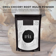 Orku 100g Chicory Root Inulin Powder - Unflavoured Food Ingredient V238-SUPDZ-40896339443792
