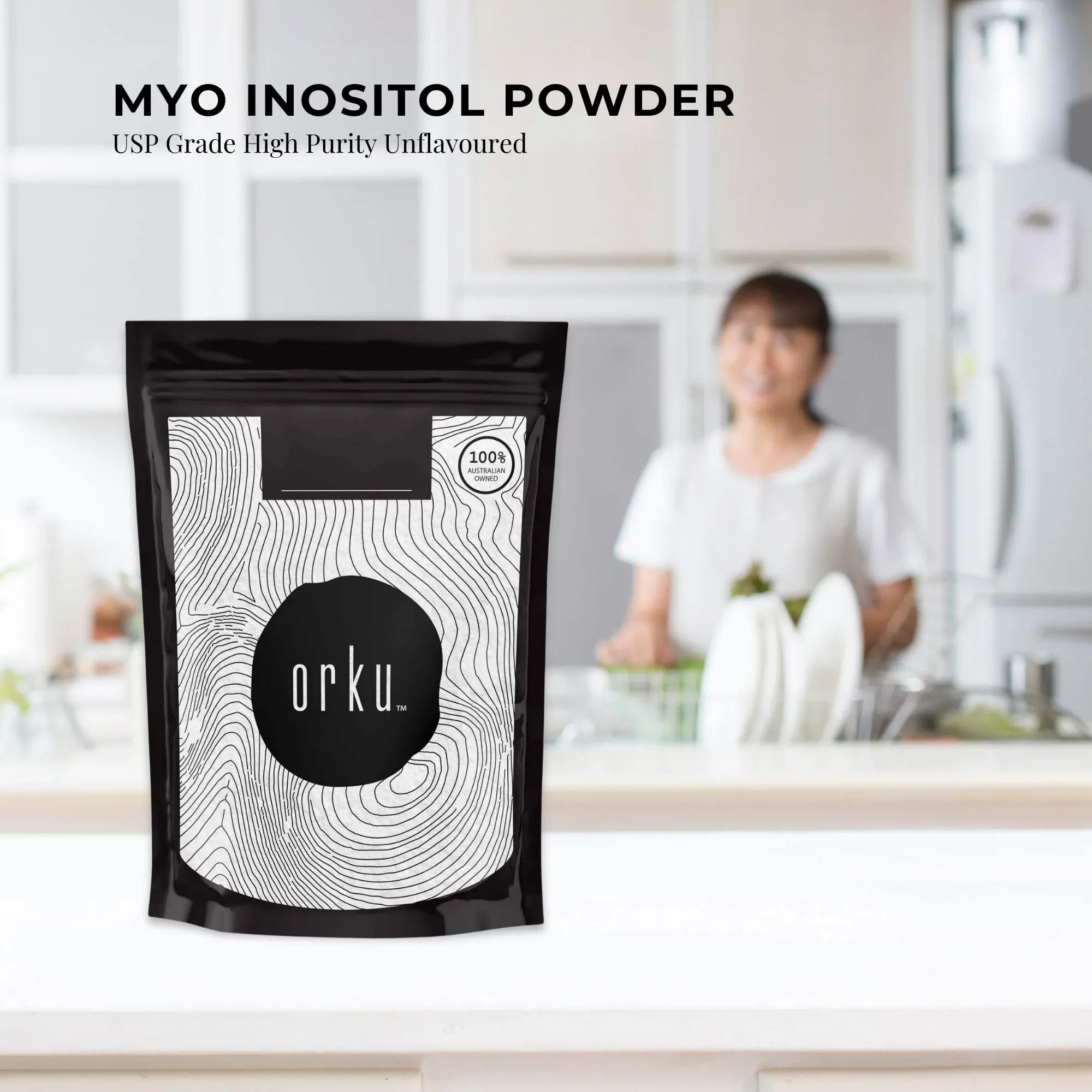 Orku 400g Myo Inositol Powder - USP Grade High Purity Unflavoured V238-SUPDZ-40896518291536