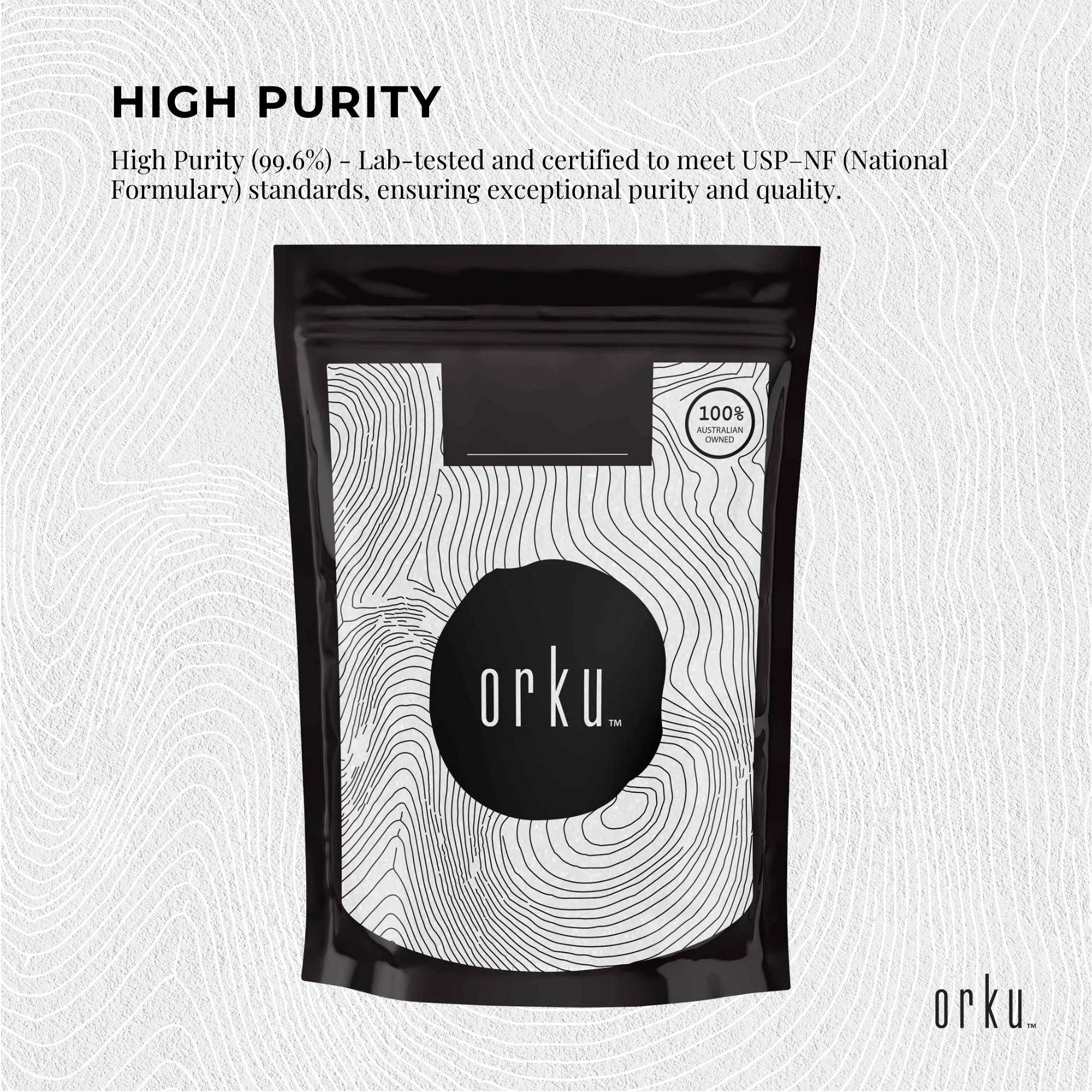 Orku 1Kg Myo Inositol Powder - USP Grade High Purity Unflavoured V238-SUPDZ-40896519372880