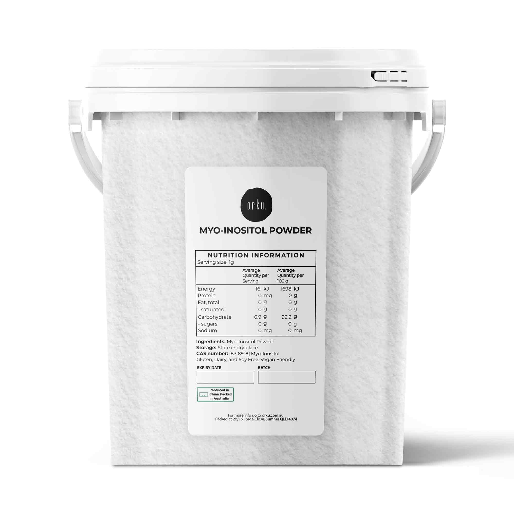 Orku 800g Myo Inositol Powder Tub - USP Grade High Purity Unflavoured V238-SUPDZ-40896532938832