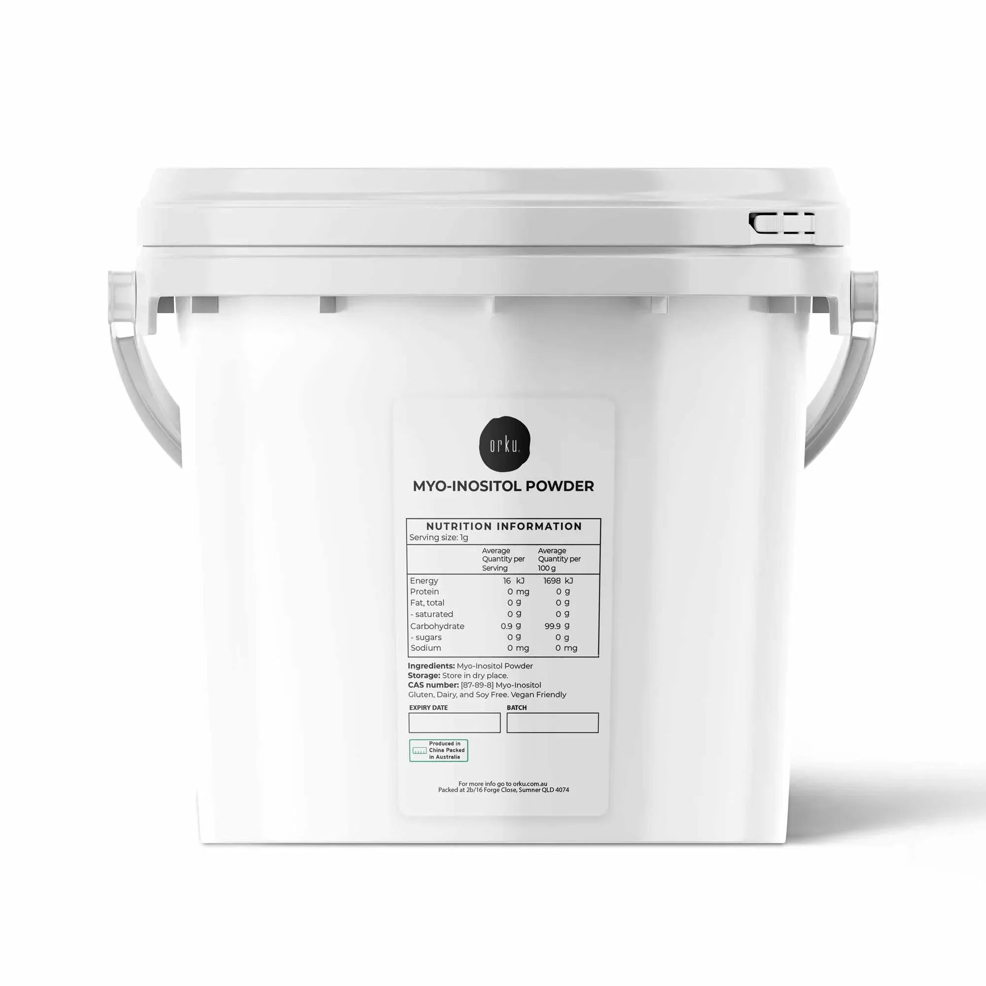 Orku 3.5Kg Myo Inositol Powder Tub - USP Grade High Purity Unflavoured V238-SUPDZ-40896537067600
