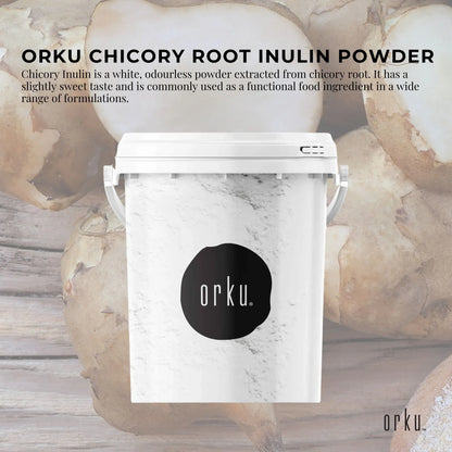 Orku 800g Chicory Root Inulin Powder Tub - Unflavoured Food Ingredient V238-SUPDZ-40897246691408