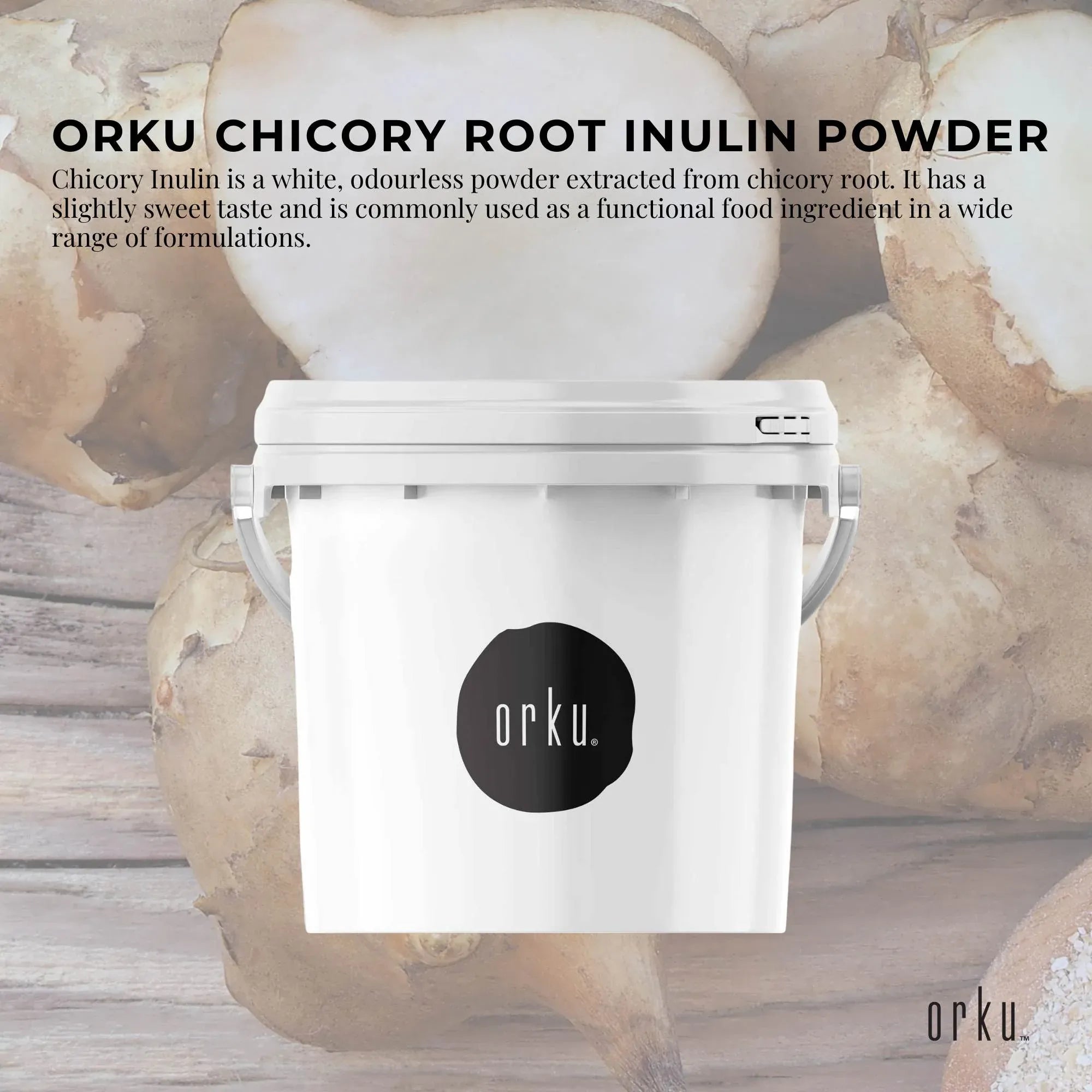 Orku 3.5Kg Chicory Root Inulin Powder Tub - Unflavoured Food Ingredient V238-SUPDZ-40897251147856
