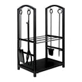 Social Hike Firewood Rack Stand and Fireplace Tool Set for Log Holder Storage V238-SUPDZ-40898257813584