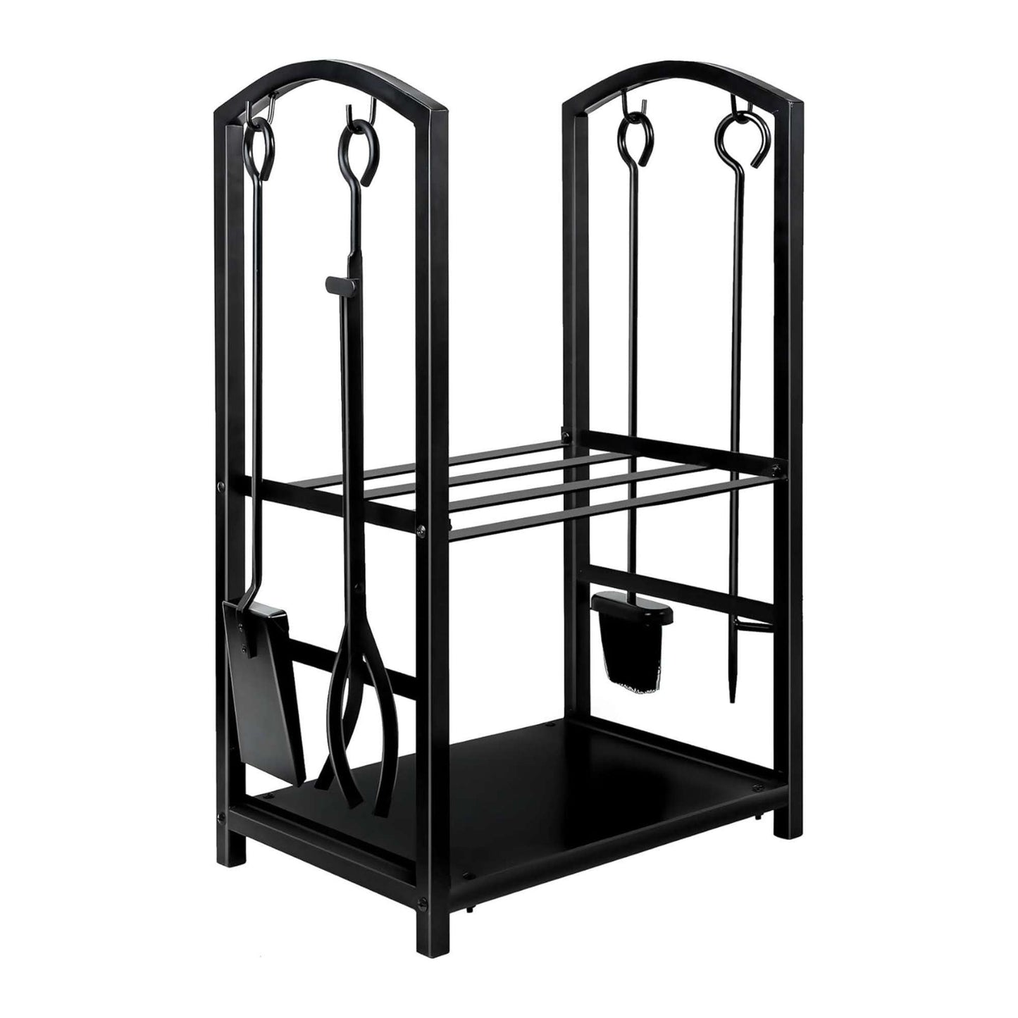 Social Hike Firewood Rack Stand and Fireplace Tool Set for Log Holder Storage V238-SUPDZ-40898257813584
