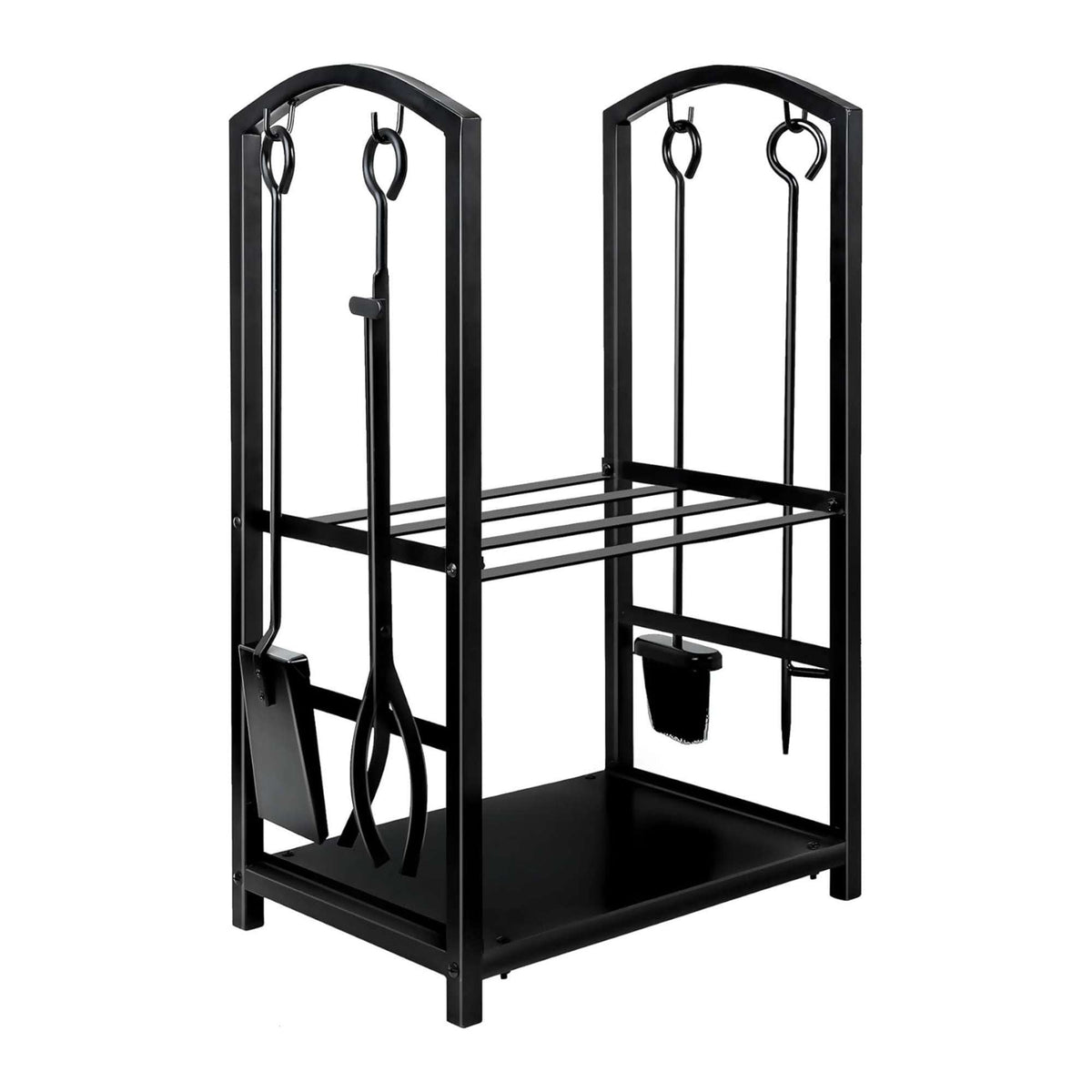 Social Hike Firewood Rack Stand and Fireplace Tool Set for Log Holder Storage V238-SUPDZ-40898257813584