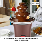 Kitchee 3 Tier Mini Chocolate Fountain Fondue Electric Machine V238-SUPDZ-40902141542480