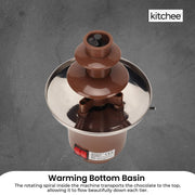 Kitchee 3 Tier Mini Chocolate Fountain Fondue Electric Machine V238-SUPDZ-40902141542480