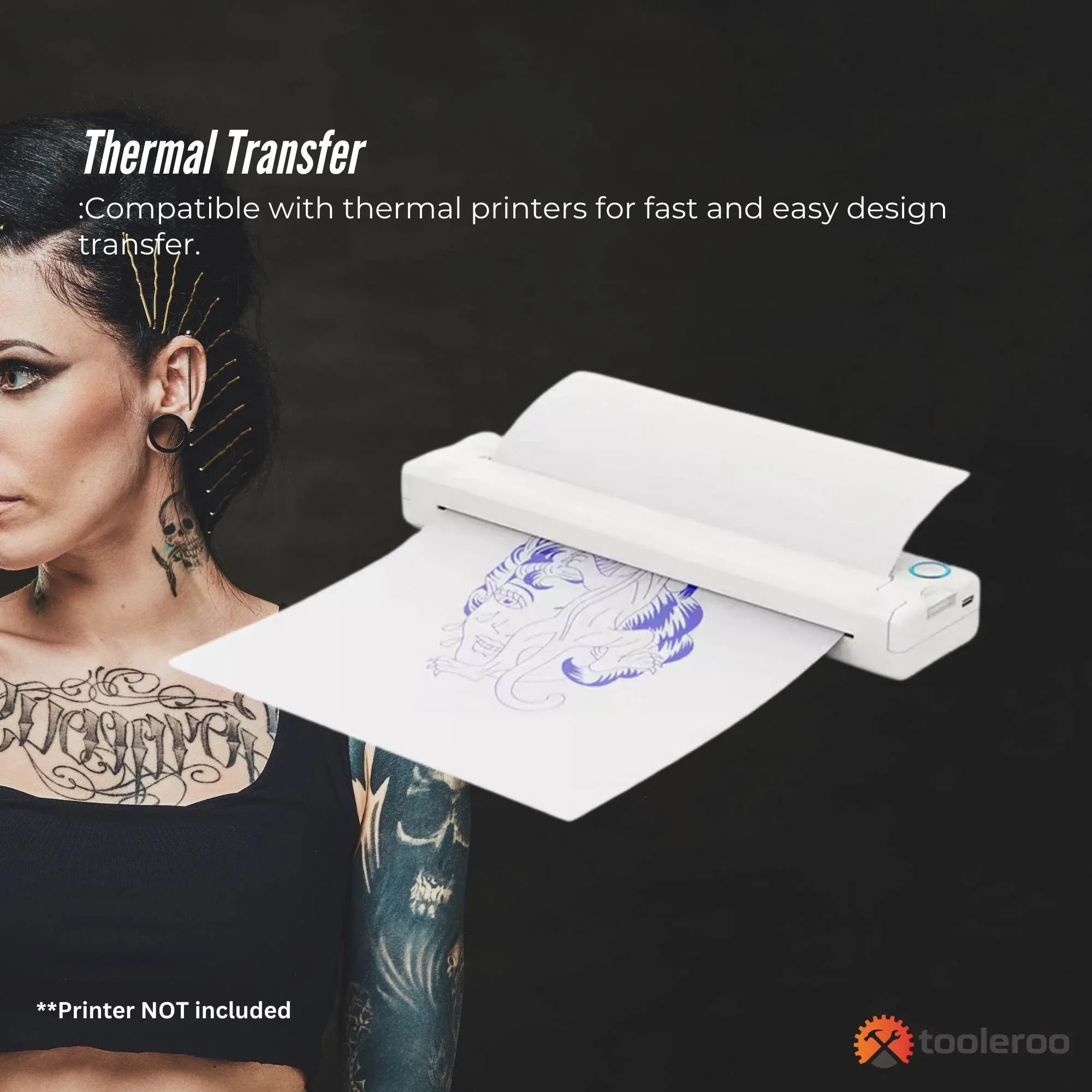 Tooleroo 50x Sheets A4 Tattoo Thermal Paper - for Professional Stencil Transfer V238-SUPDZ-40903187169360