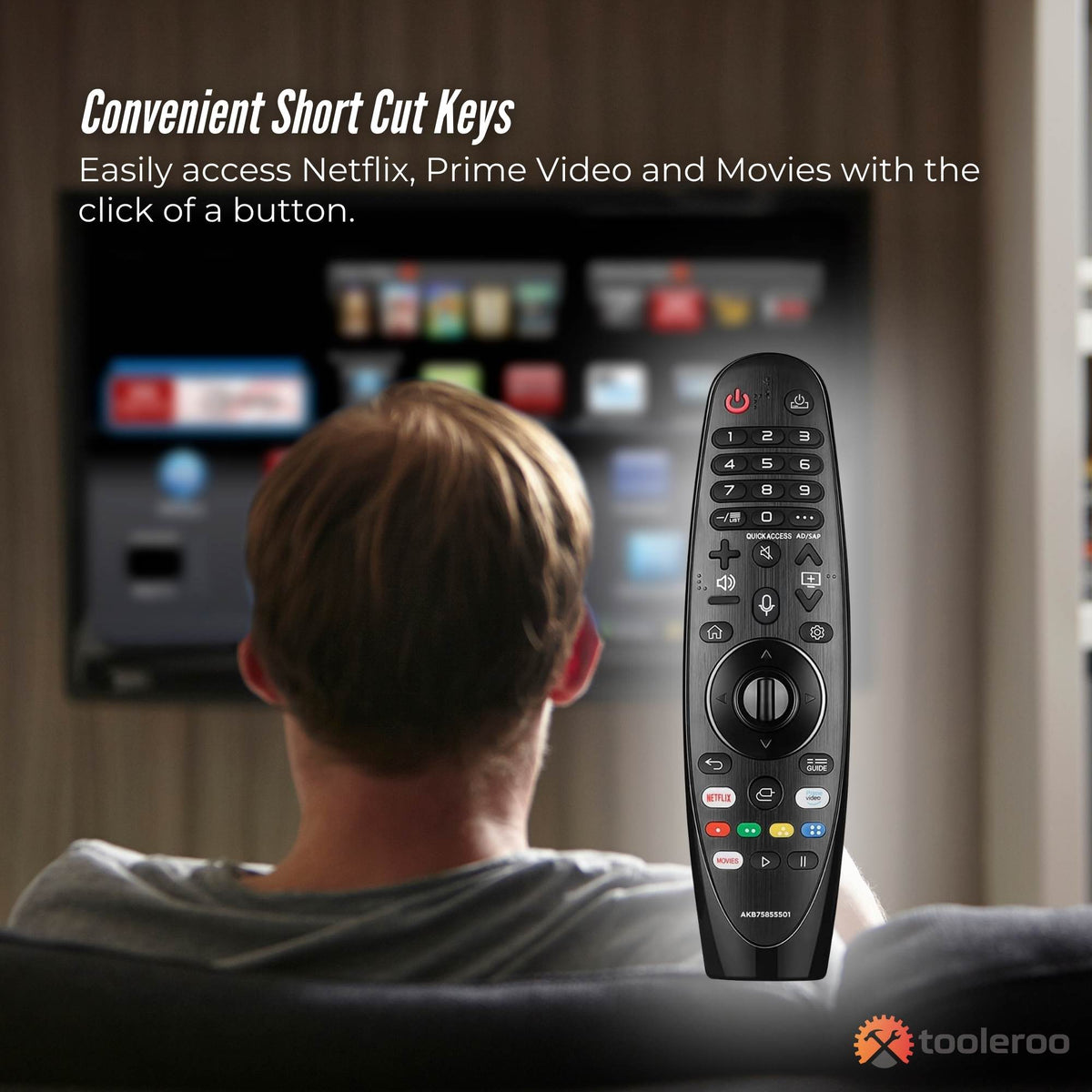 Tooleroo Smart TV Remote Control Replacement for LG Voice Magic 20GA 19BA 18BA V238-SUPDZ-40903245070416