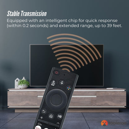 Tooleroo Smart TV Remote Control Replacement For Samsung Voice URC01910F V238-SUPDZ-40903266500688