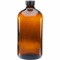 20 x 1L Amber Glass Boston Bottles Screw Cap Empty Essential Oil Bulk V238-SUPDZ-40905944432720