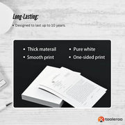 Tooleroo 20x 100 Sheet Pack A4 Thermal Printer Paper White - BPA Free Bulk V238-SUPDZ-40909635878992