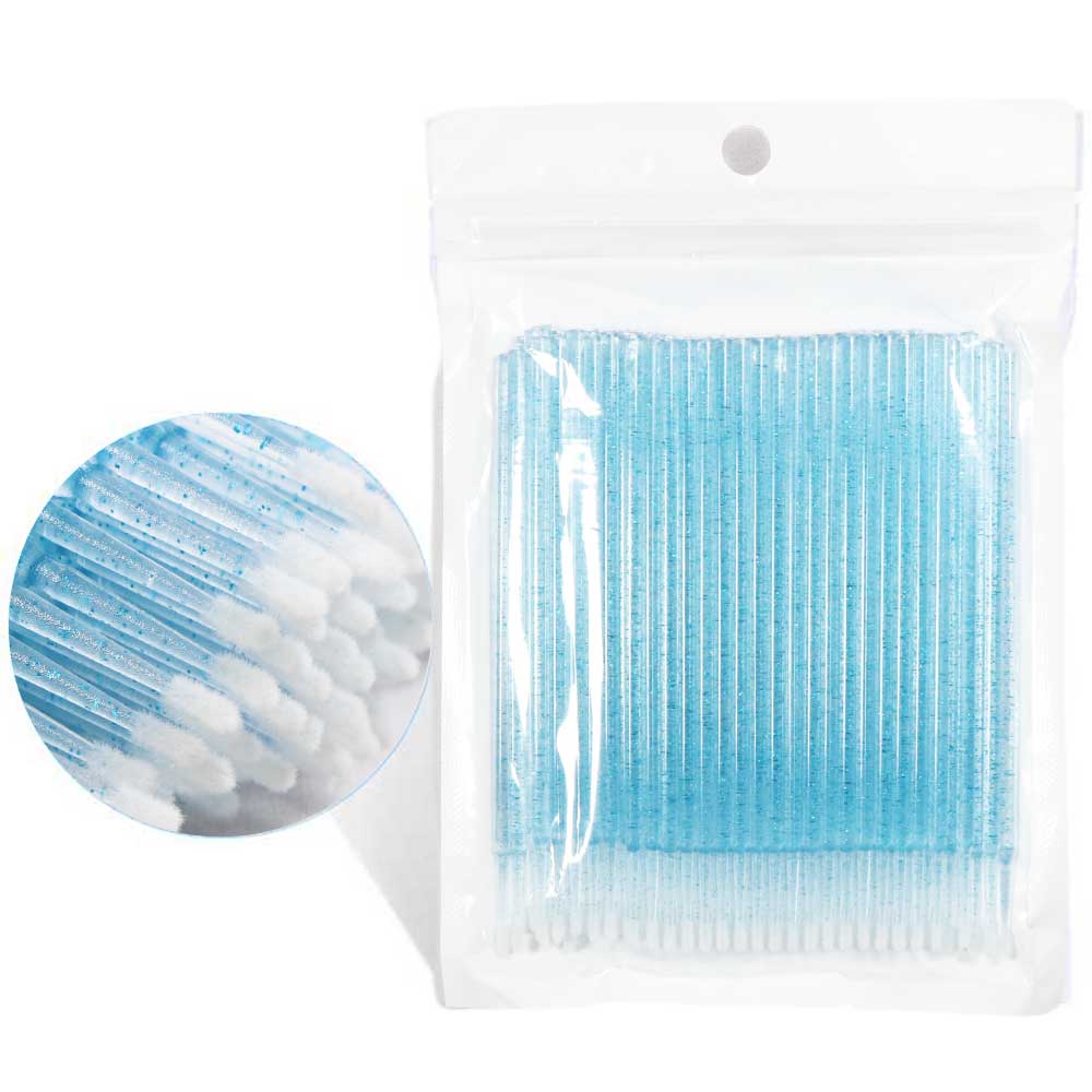 Miosh Disposable Micro Applicator Brush 100PCS - Blue V238-SUPDZ-40931988308048