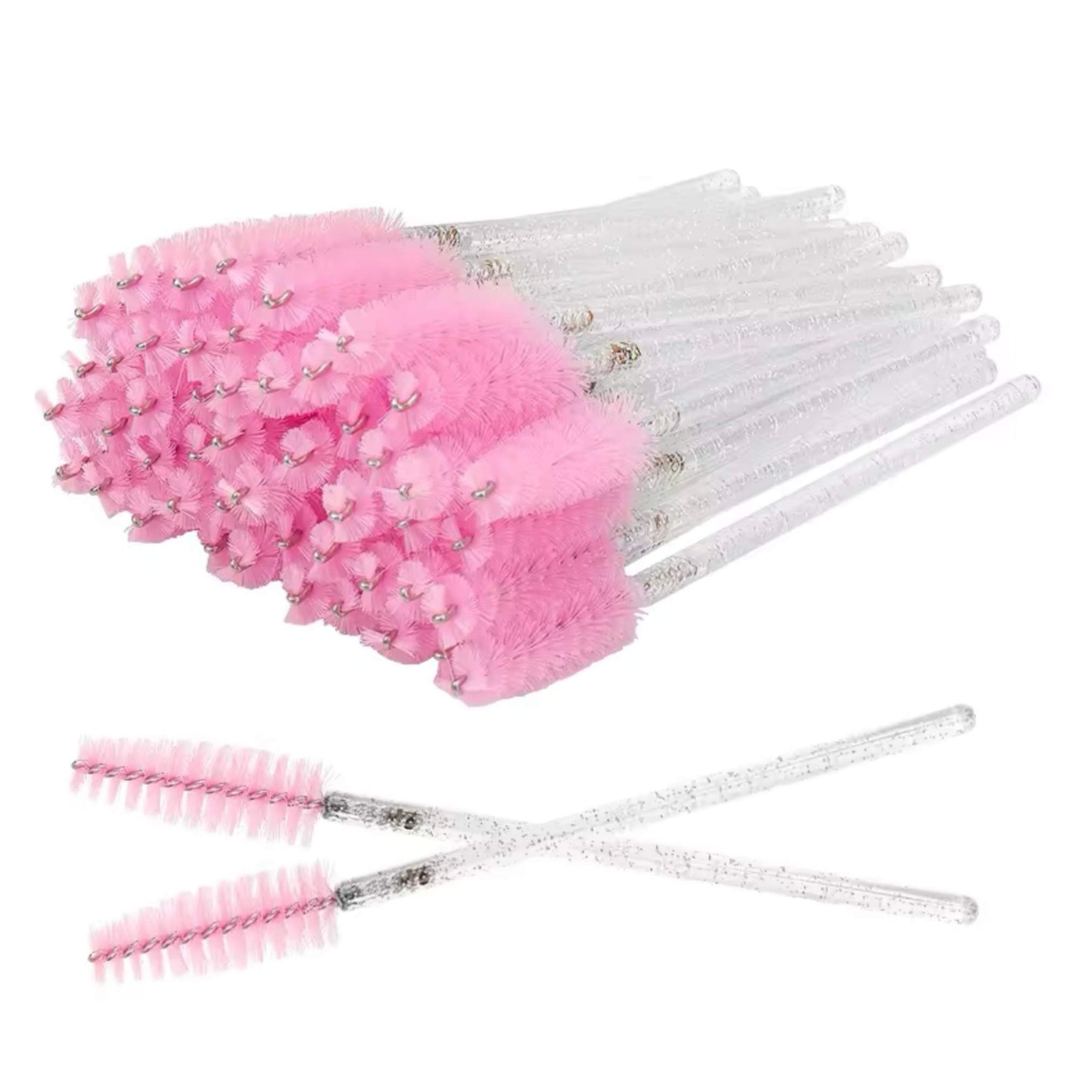 Miosh Disposable Mascara Wands Spoolies 50PCS - Pink V238-SUPDZ-40931989160016
