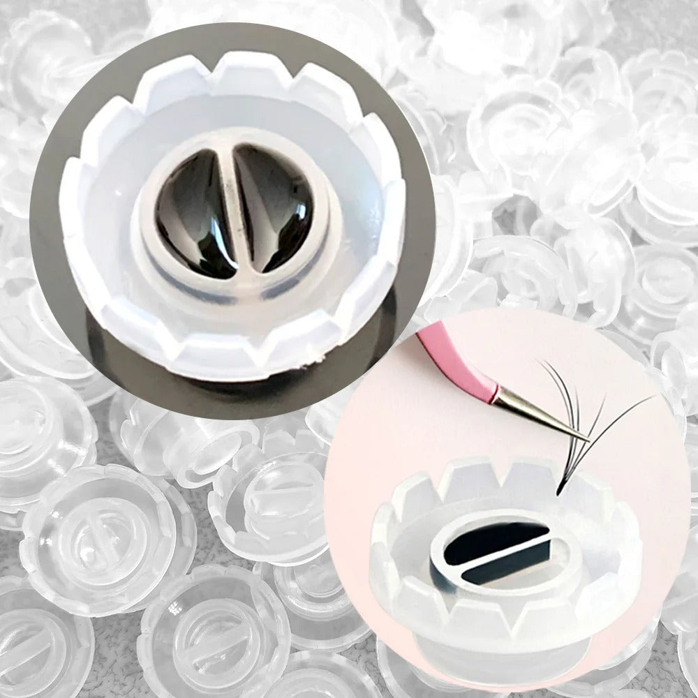 Miosh Eyelash Adhesive Cups 100 PCS - Blossom Eye Lash Extensions Glue Holder V238-SUPDZ-40931992305744