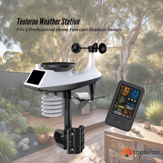 Tooleroo Weather Station 7-in-1 Professional Home Forecast Outdoor Sensor V238-SUPDZ-40944745283664