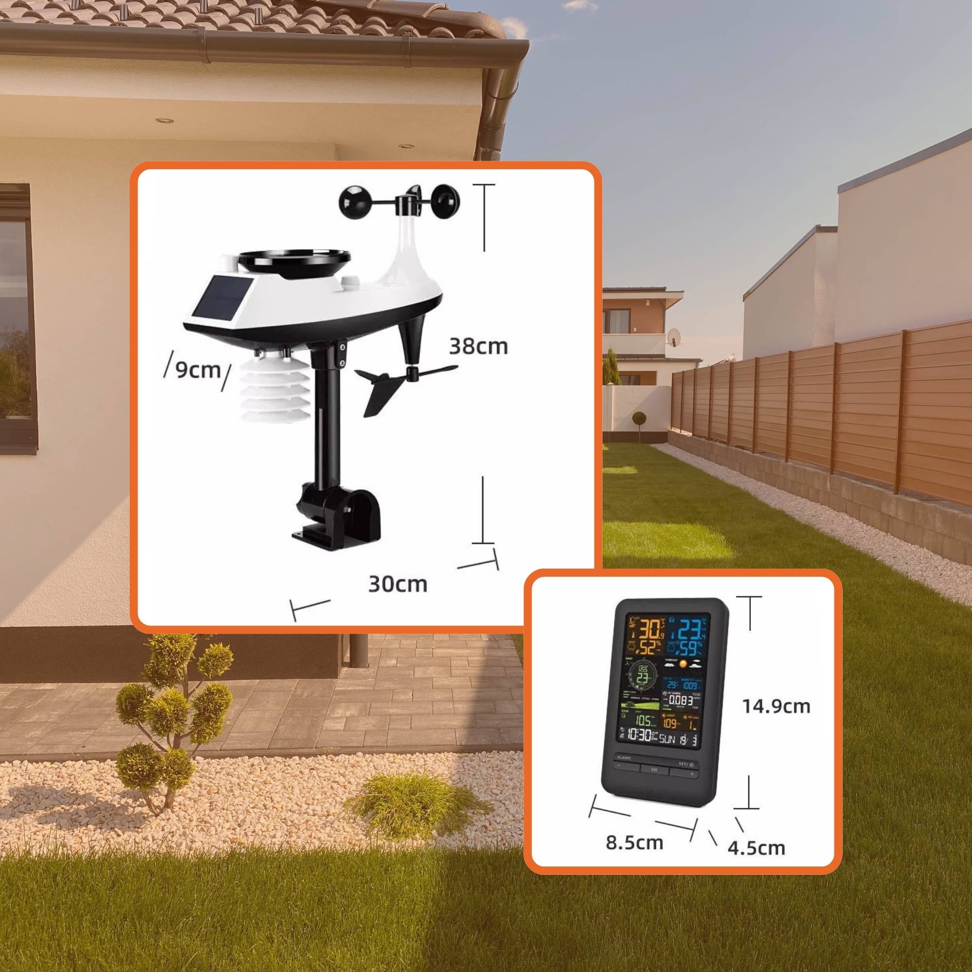 Tooleroo Weather Station 7-in-1 Professional Home Forecast Outdoor Sensor V238-SUPDZ-40944745283664