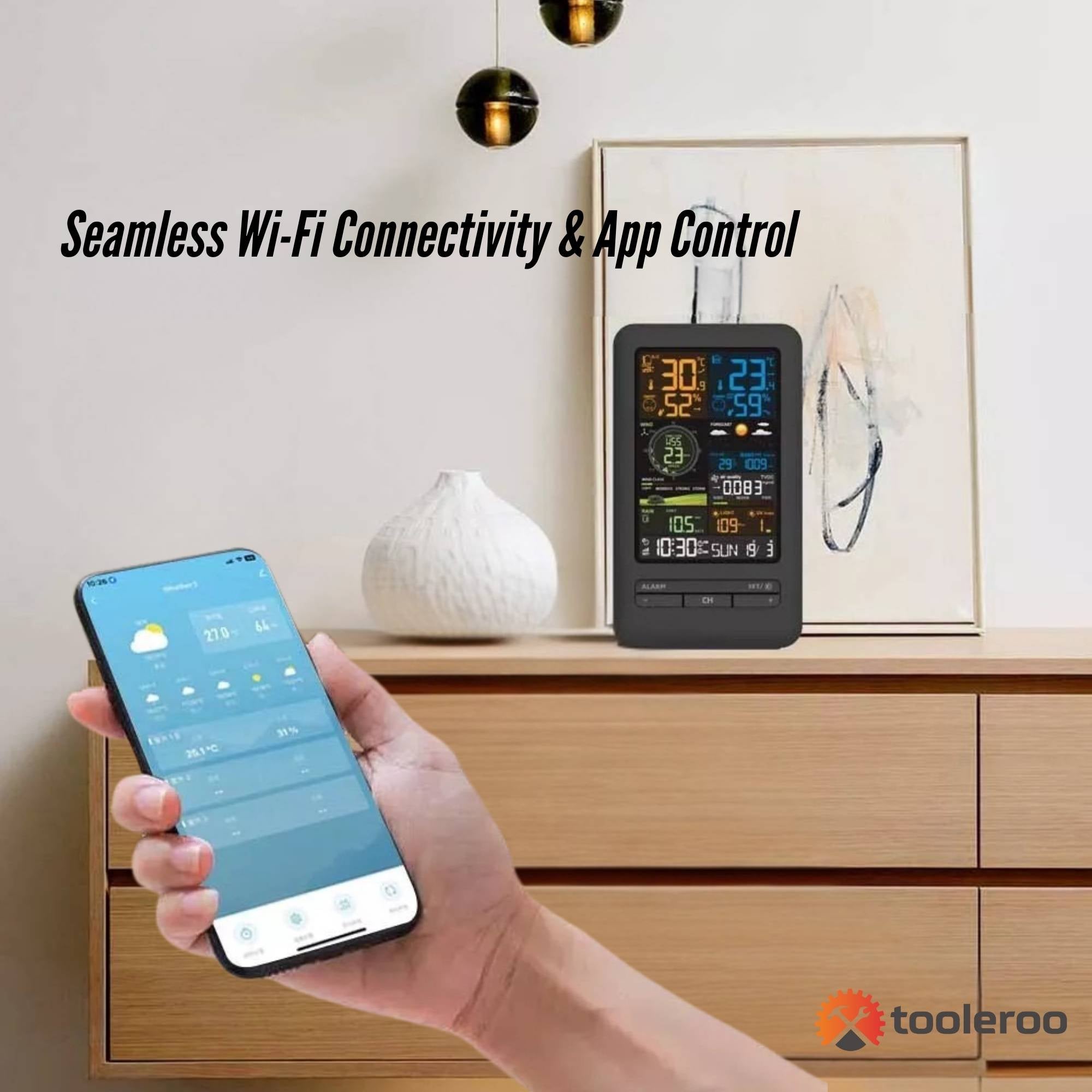 Tooleroo Weather Station 7-in-1 Professional Home Forecast Outdoor Sensor V238-SUPDZ-40944745283664