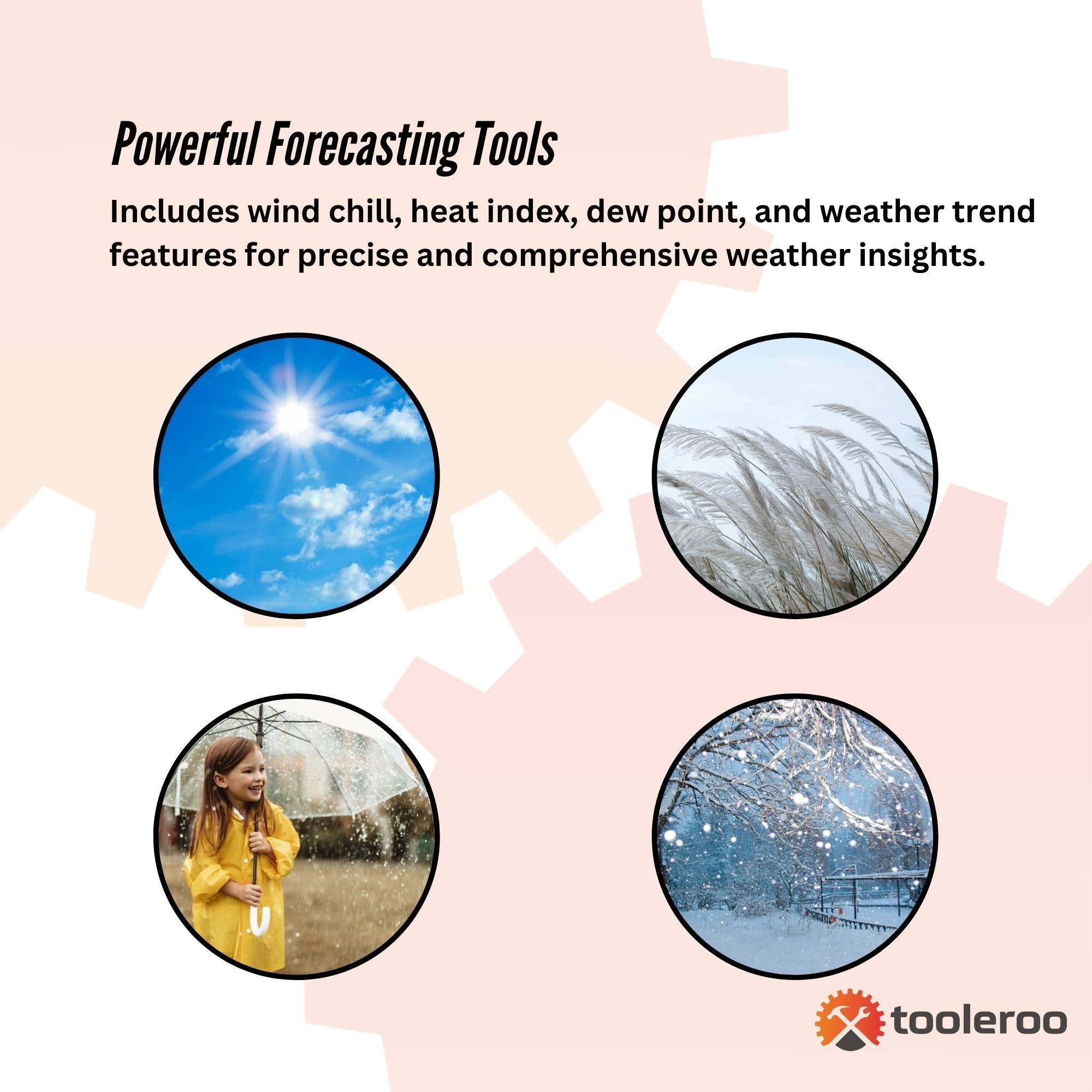Tooleroo Weather Station 7-in-1 Professional Home Forecast Outdoor Sensor V238-SUPDZ-40944745283664
