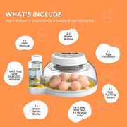 Automatic 8 / 18 Egg Incubator - Electrical Turning Chicken Quail Duck Hatching V238-SUPDZ-40950300442704