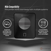 Tooleroo Bluetooth Thermal Label Printer - USB POS Receipt Shipping Printing V238-SUPDZ-40959867191376