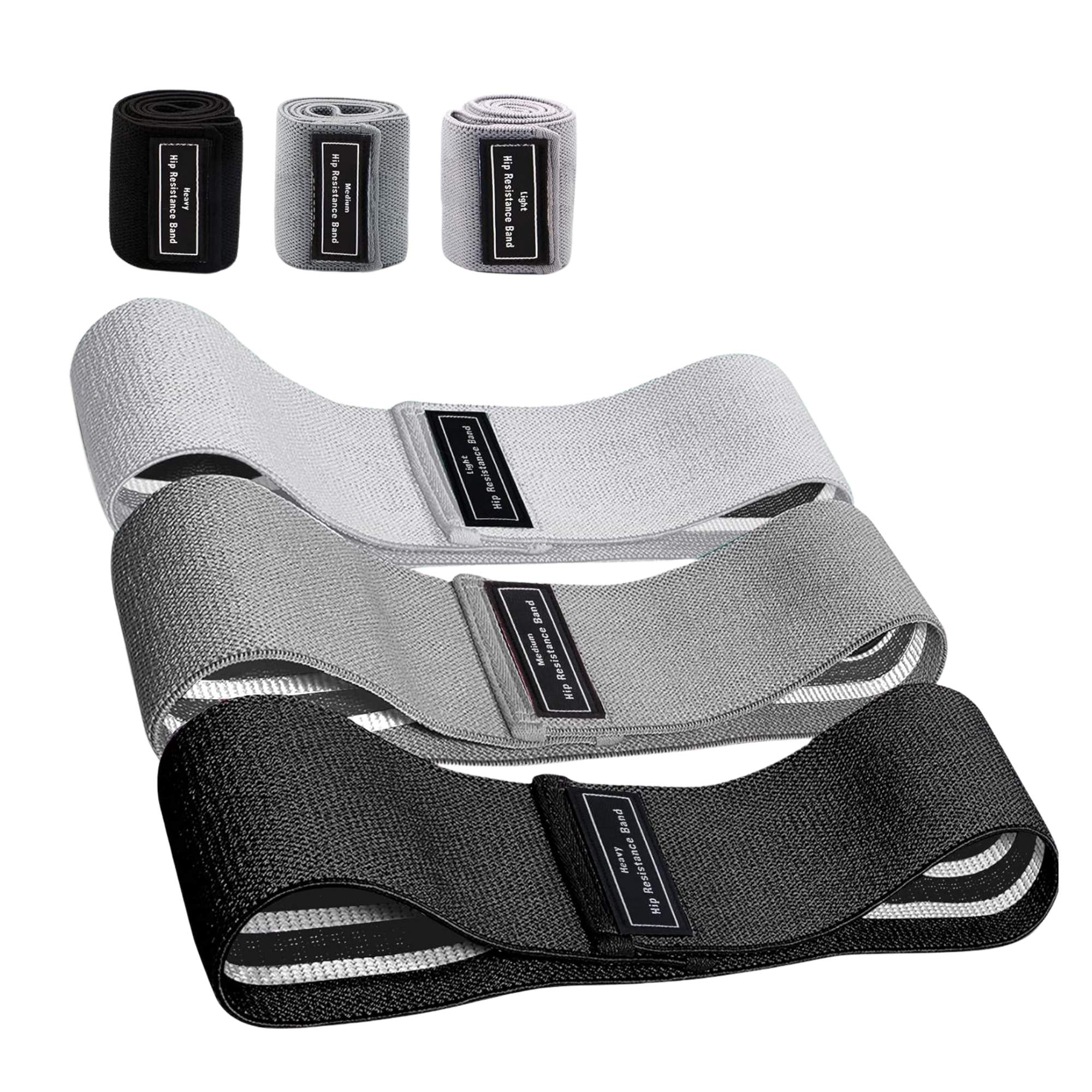 3x Resistance Exercise Hip Bands Set - Stretch Glute Booty Workout Power Loops V238-SUPDZ-40976301555792