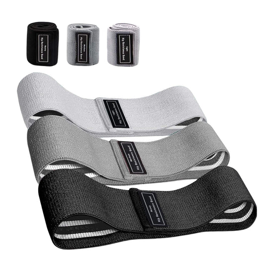 3x Resistance Exercise Hip Bands Set - Stretch Glute Booty Workout Power Loops V238-SUPDZ-40976301555792