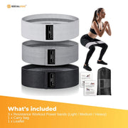 3x Resistance Exercise Hip Bands Set - Stretch Glute Booty Workout Power Loops V238-SUPDZ-40976301555792