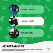 Rooster Farms Little Dog Wheelchair XS Harness - Adjustable Back Leg Aid V238-SUPDZ-40983792156752