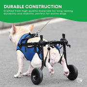 Rooster Farms Little Dog Wheelchair XS Harness - Adjustable Back Leg Aid V238-SUPDZ-40983792156752
