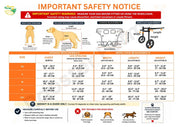 Rooster Farms Little Dog Wheelchair Medium Harness - Adjustable Back Leg Aid