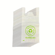 1000x Medium Reusable Plastic Singlet Shopping Bags 80% Recycled 38UM Compliant V238-SUPDZ-40993006780496