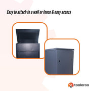 Parcel Delivery Drop Box Mailbox - Secure Home Package Locker 44x35x58cm Grey V238-SUPDZ-40998759825488