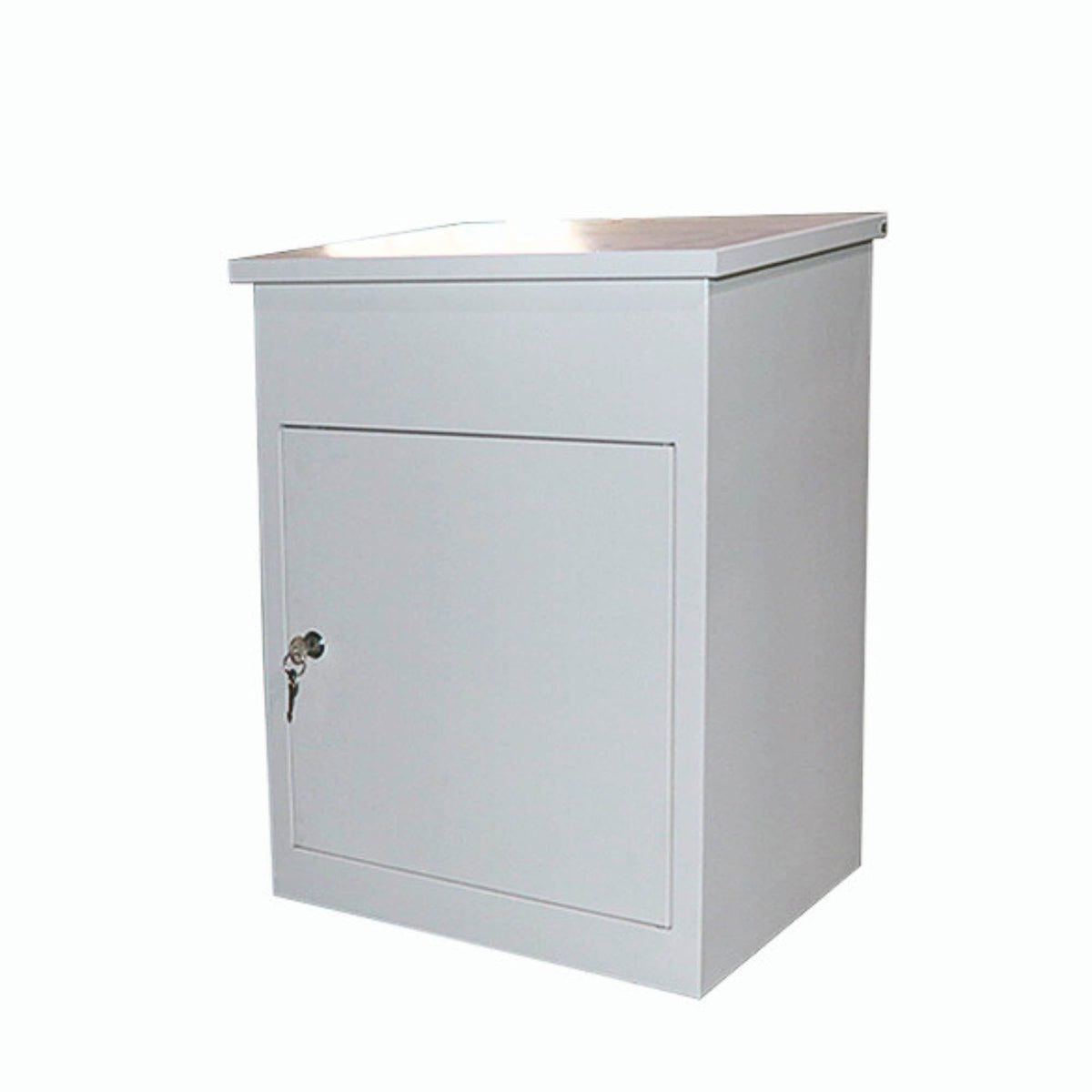 Parcel Delivery Drop Box Mailbox - Secure Home Package Locker 44x35x58cm White V238-SUPDZ-40998762184784