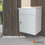 Parcel Delivery Drop Box Mailbox - Secure Home Package Locker 44x35x58cm White V238-SUPDZ-40998762184784
