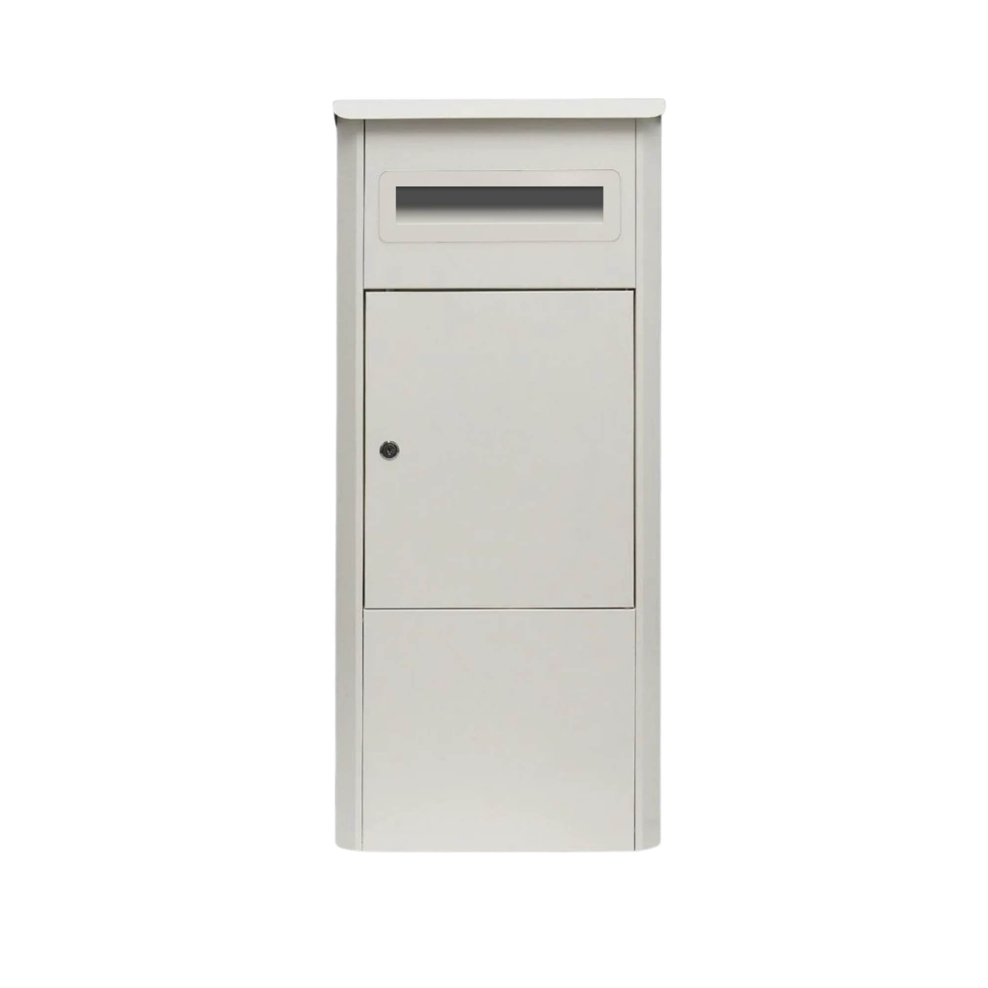 Parcel Delivery Drop Box Mailbox - Secure Home Package Locker 38x38x90cm White V238-SUPDZ-40998763987024