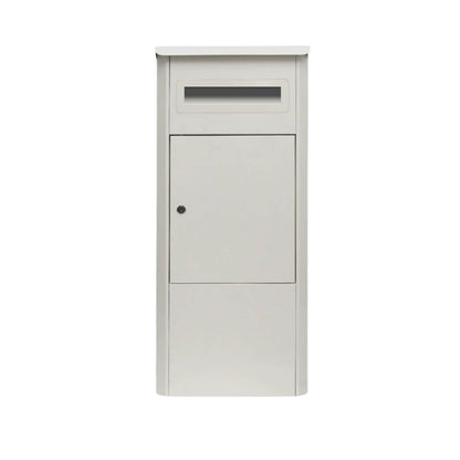 Parcel Delivery Drop Box Mailbox - Secure Home Package Locker 38x38x90cm White V238-SUPDZ-40998763987024
