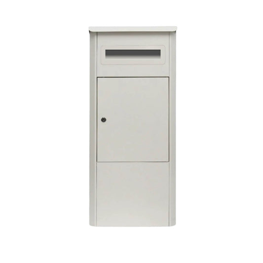 Parcel Delivery Drop Box Mailbox - Secure Home Package Locker 38x38x90cm White V238-SUPDZ-40998763987024