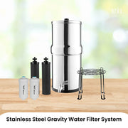 Orku 17L Gravity Benchtop Water Filter System - Stainless Steel V238-SUPDZ-41002478370896