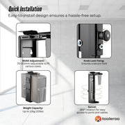 Tooleroo Under Desk CPU Holder PC Mount - Adjustable 360 Degree Rotation Rack V238-SUPDZ-41010225676368
