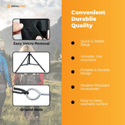 120" Portable Movie Projector Screen - Outdoor Indoor 16:9 4K Tripod Stand Case V238-SUPDZ-41041554473040