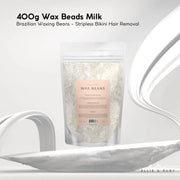 400g Wax Beads Milk - Brazilian Waxing Beans - Stripless Bikini Hair Removal V238-SUPDZ-41044588593232