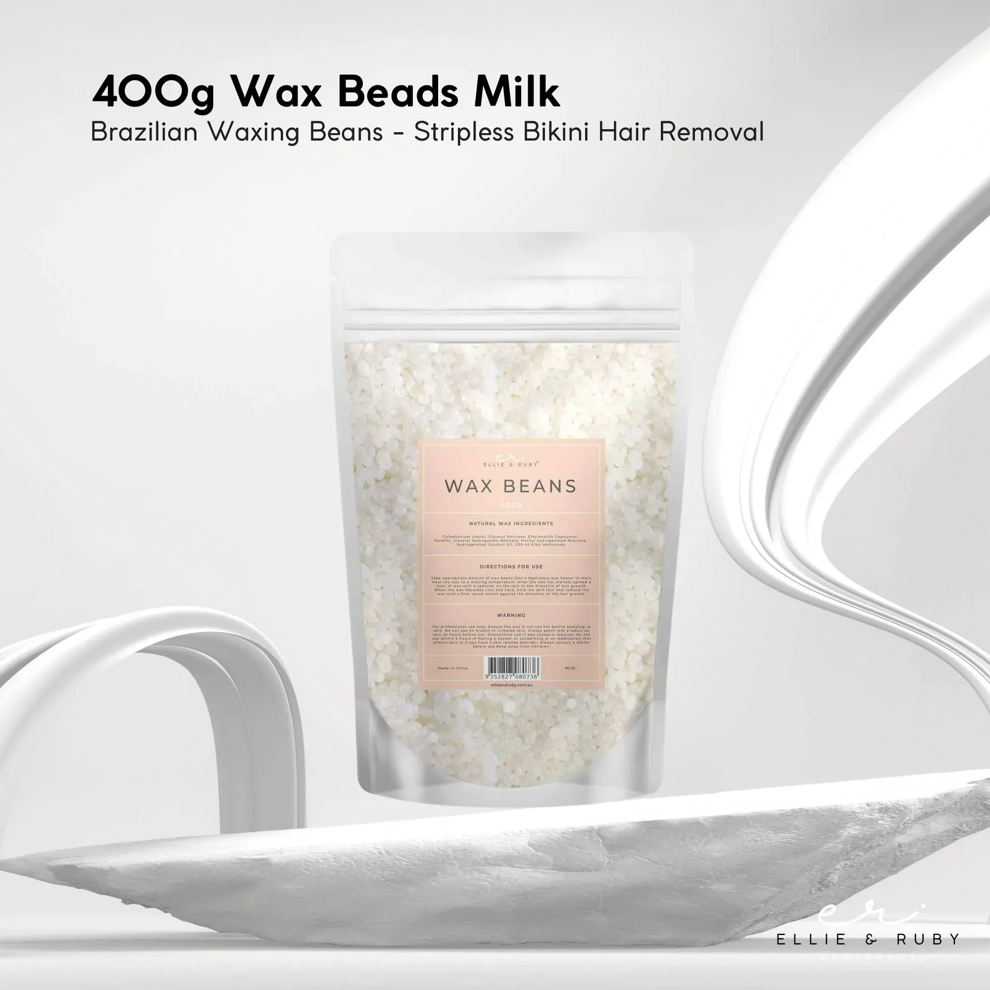 400g Wax Beads Milk - Brazilian Waxing Beans - Stripless Bikini Hair Removal V238-SUPDZ-41044588593232