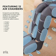 Orku Air Compression Leg Knee Foot Massager with Heat - Relaxation and Recovery V238-SUPDZ-41059817259088