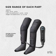 Orku Air Compression Leg Knee Foot Massager with Heat - Relaxation and Recovery V238-SUPDZ-41059817259088