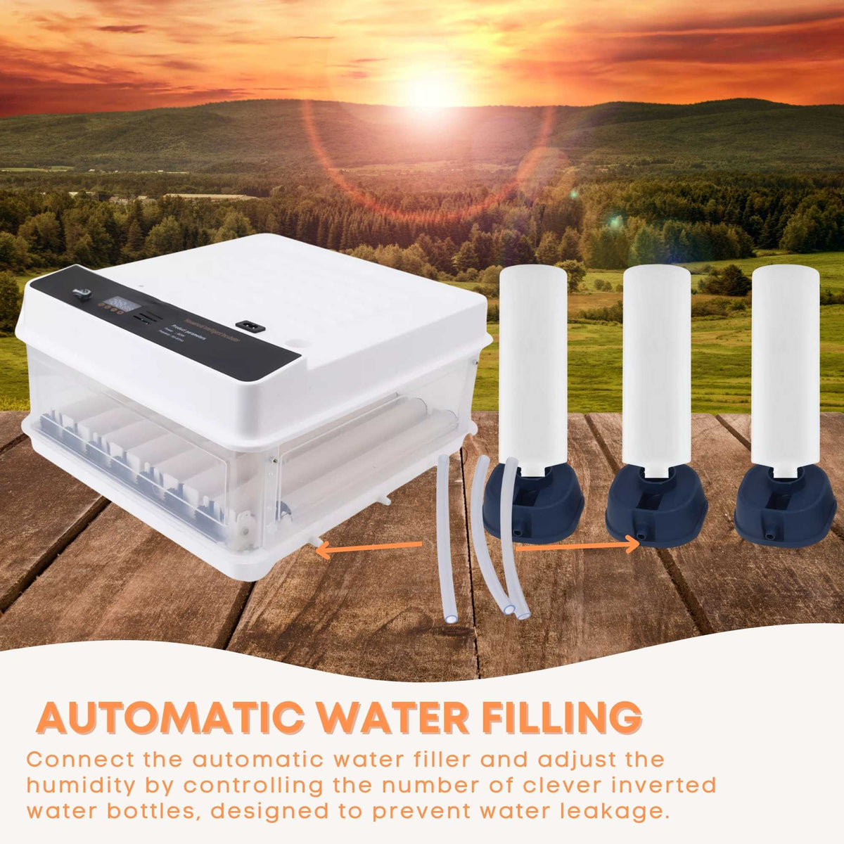 Automatic 70 Egg Incubator - Electric Digital Turning Chicken Quail Duck Hatching V238-SUPDZ-41075071909968