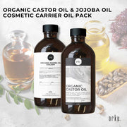 Orku 500ml Organic Castor Oil and 500ml Organic Jojoba Oil Pack V238-SUPDZ-41086375690320